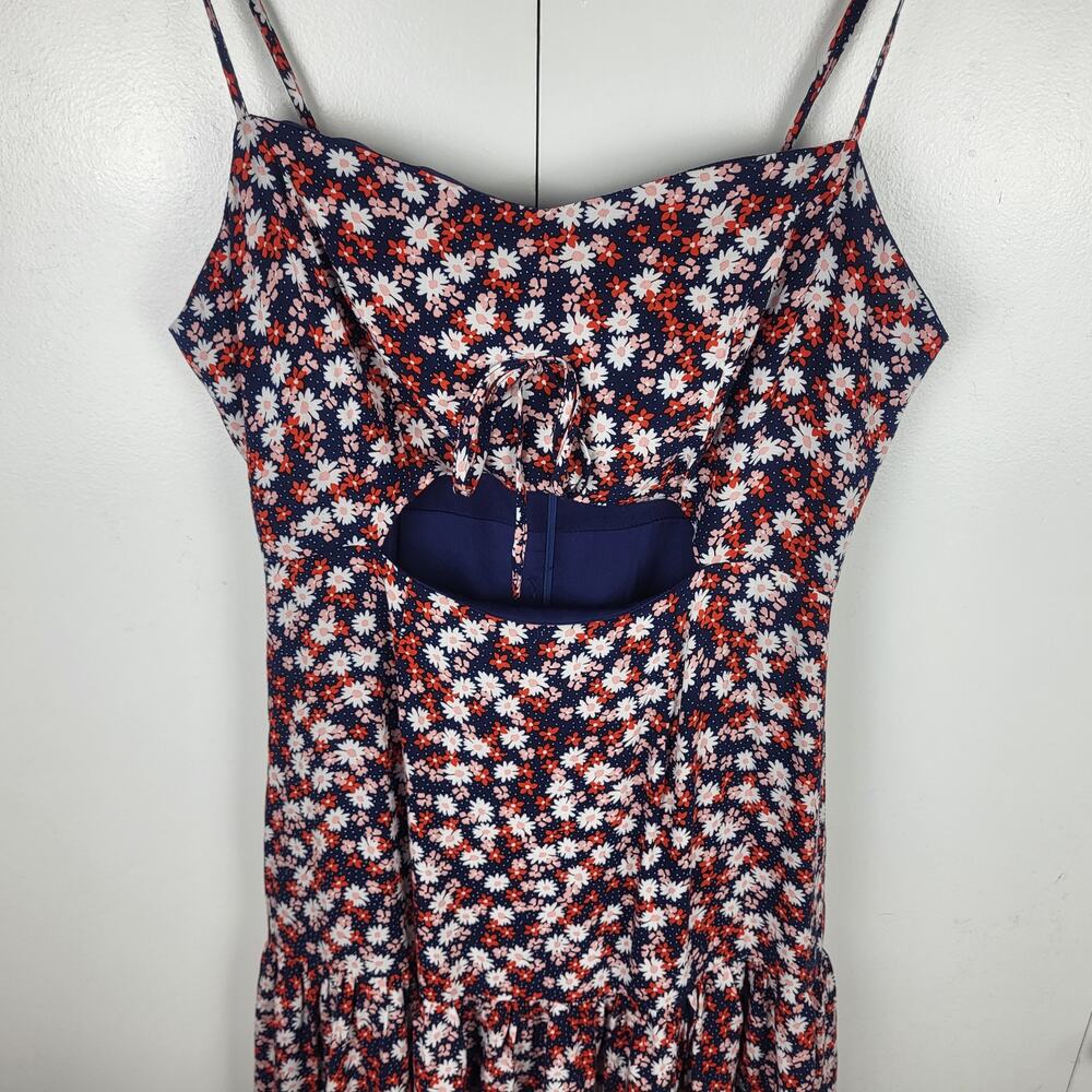Boho Floral Tiered Maxi Dress Sweetheart Cut Out Cottagecore Romantic  | M - Picture 5 of 16